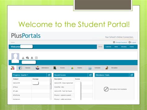 Student Portal Plus .